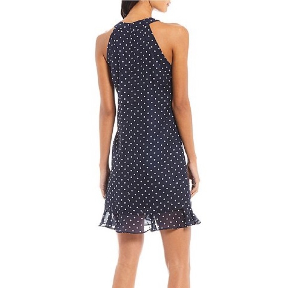 Alex Marie Pamela Halter Polka Dot Shift Dress - Picture 2 of 2